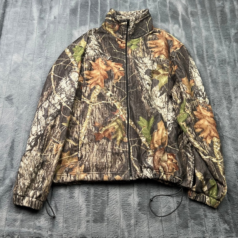 RedHead Mens XL Camo Fleece Jacket Full Zip Hunting Outdoor Real Tree 14714